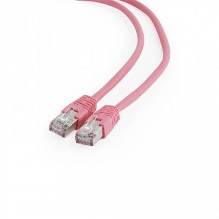 Patchcord Gembird, FTP, Cat. 6, 5m, Pink