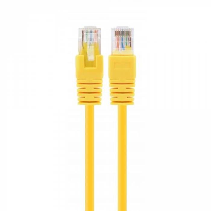 Patchcord Gembird PP12-2M/Y, UTP, Cat5e, 2m, Yellow