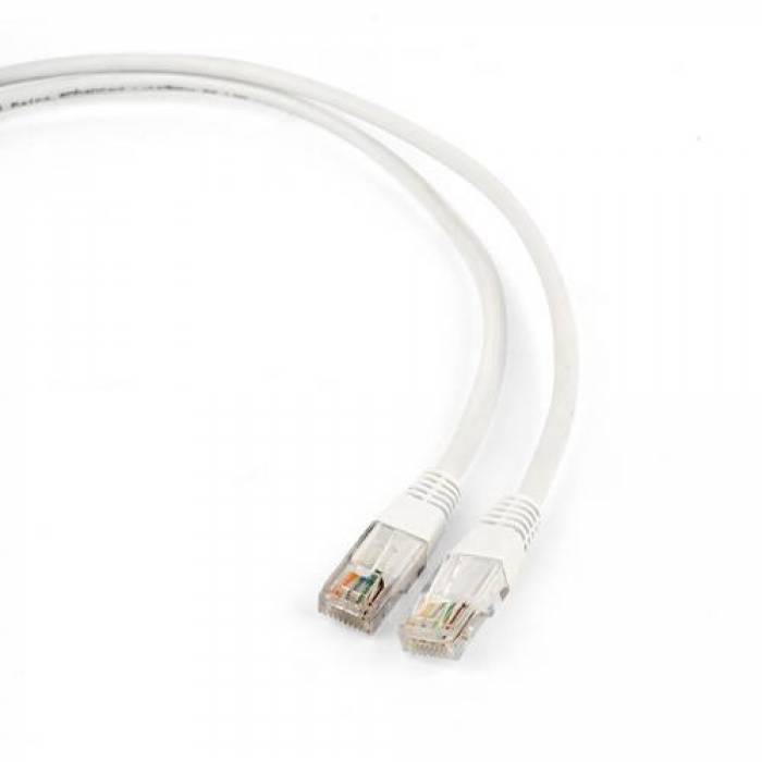 Patchcord Gembird PP12-3M, UTP, Cat5e, 3m, White