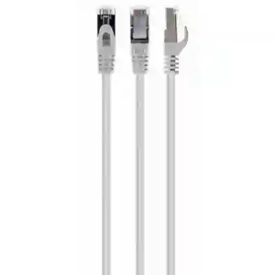 Patchcord Gembird PP6A-LSZHCU-W-0.25M, Cat. 6A, S/FTP, 0.25m, White