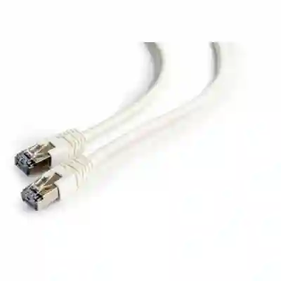 Patchcord Gembird RJ45, Cat.6, FTP, 0.25m, White