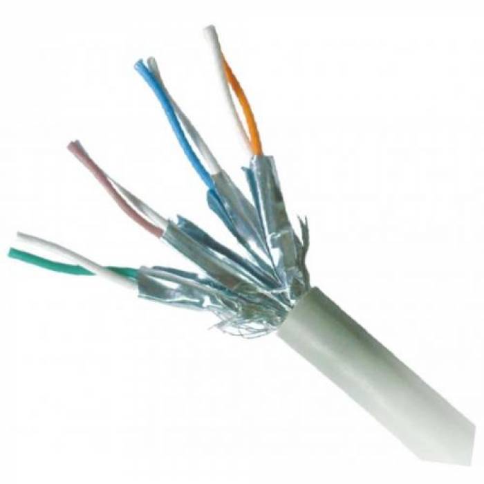 Patchcord Gembird RJ45, Cat. 6A, S/FTP, 0.25m, Blue