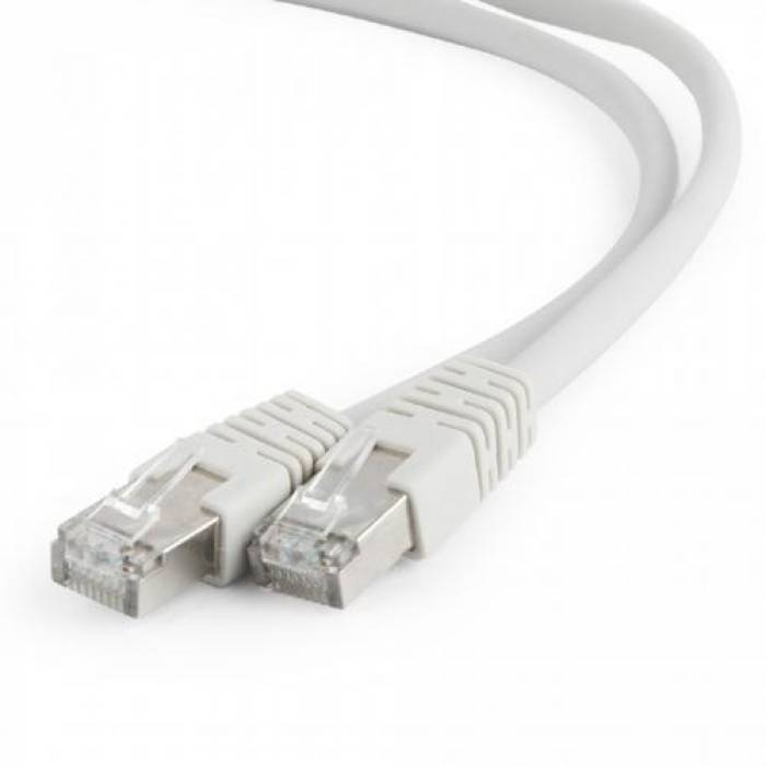 Patchcord Gembird RJ45, Cat. 6A, S/FTP, 0.25m, Gray