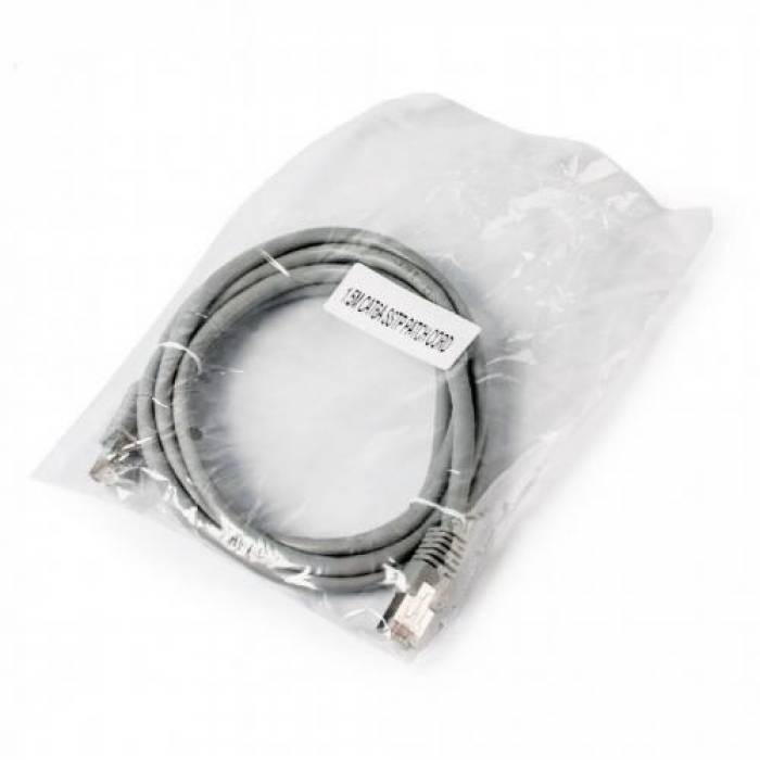 Patchcord Gembird RJ45, Cat. 6A, S/FTP, 10m, Gray