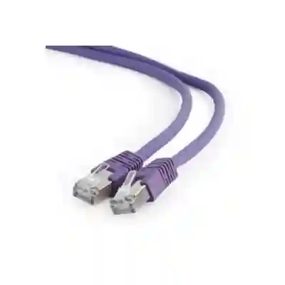 Patchcord Gembird RJ45, Cat. 6A, S/FTP, 2m, Purple