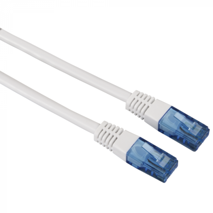 Patchcord Hama 00020092, Cat6, UTP, 20m, White