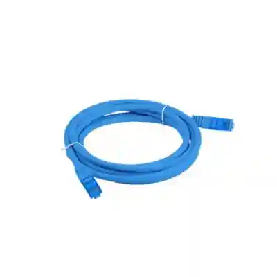 Patchcord Lanberg PCF6A-10CC-0050-B, Cat6a, S/FTP, 0.5m, Blue