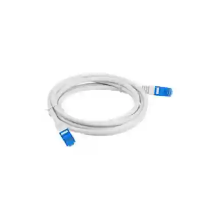 Patchcord Lanberg PCF6A-10CC-0050-S, Cat6a, S/FTP, 0.5m, White