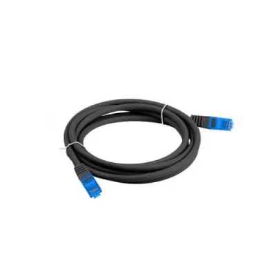 Patchcord Lanberg PCF6A-10CC-0100-BK, Cat6a, S/FTP, 1m, Black