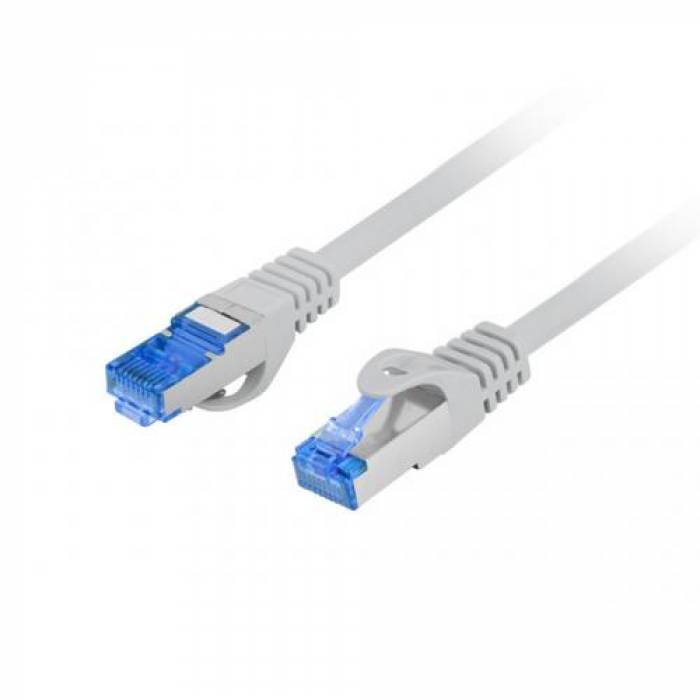 Patchcord Lanberg PCF6A-10CC-0100-S, S/FTP, Cat6a, 1m, Black