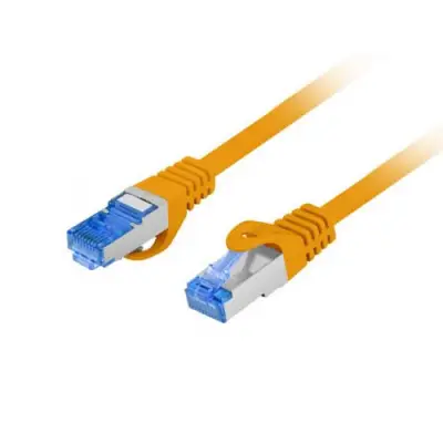 Patchcord Lanberg PCF6A-10CC-0500-O, Cat6a, S/FTP, 10m, Yellow