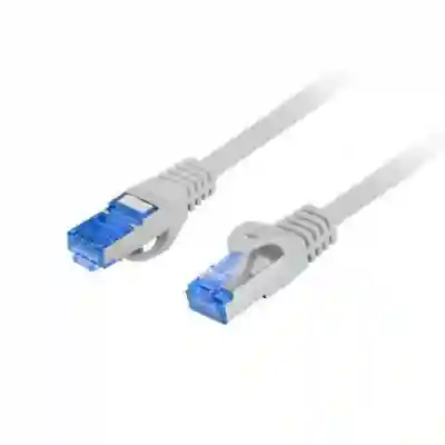Patchcord Lanberg PCF6A-10CC-1000-S, S/FTP, Cat6a, 10m, Gray