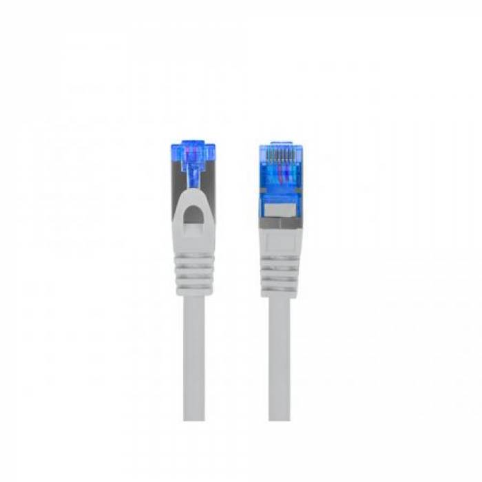 Patchcord Lanberg PCF6A-10CC-1000-S, S/FTP, Cat6a, 10m, Gray