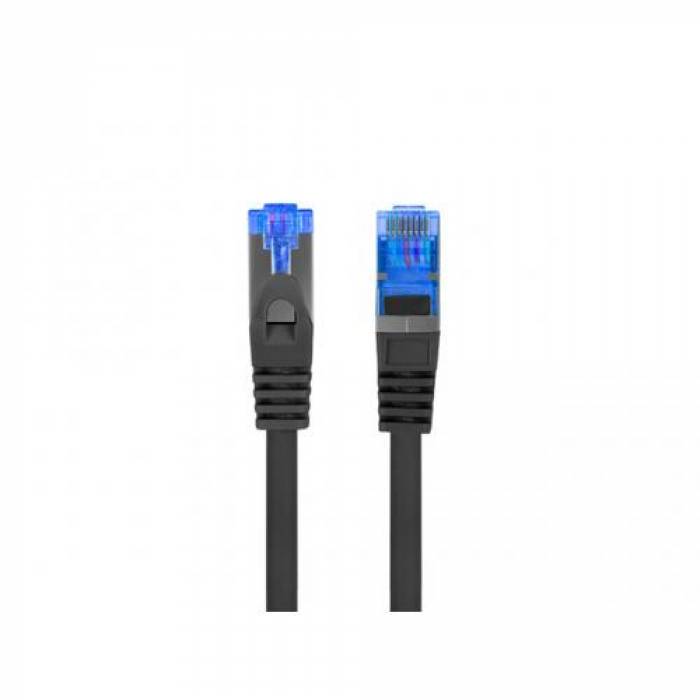 Patchcord Lanberg PCF6A-10CC-1500-BK, S/FTP, Cat6a, 15m, Black