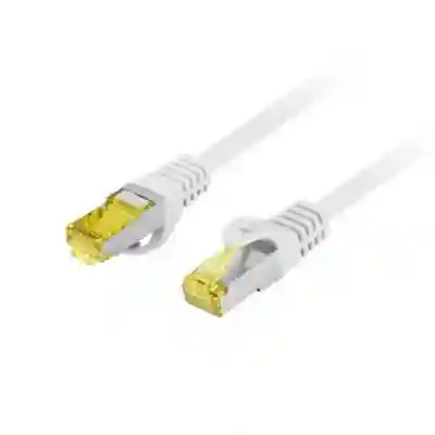 Patchcord Lanberg PCF6A-10CU-0025-S, S/FTP, Cat6a, 0.25m, Gray