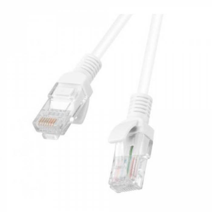 Patchcord Lanberg PCU5-10CC-0200-W, Cat5e, U/UTP, 2m, White
