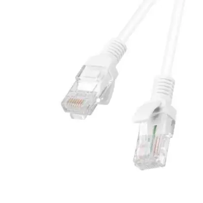 Patchcord Lanberg PCU6-10CC-0025-W, Cat6, U/UTP, 0.25m, White