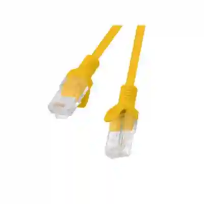Patchcord Lanberg PCU6-10CC-0200-O, U/UTP, Cat6, 2m, Yellow