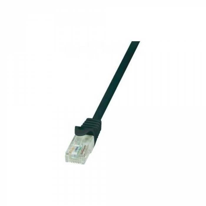 Patchcord Logilink, CAT5e, U/UTP, 1m, Black