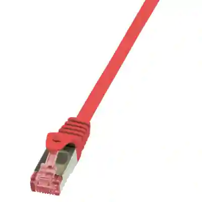 Patchcord Logilink, Cat6, S/FTP, 0.25m, Red