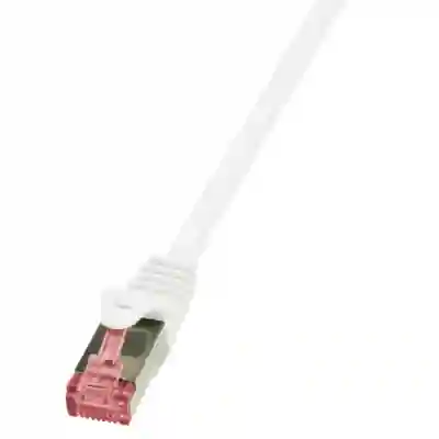 Patchcord Logilink, Cat6, S/FTP, 0.25m, White
