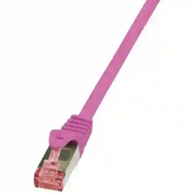 Patchcord Logilink, Cat6, S/FTP, 1m, Pink