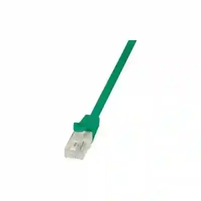 Patchcord Logilink, Cat6, U/UTP, 0.5m, Green