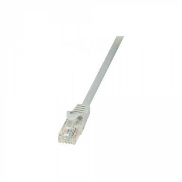 Patchcord Logilink, Cat6, U/UTP, 10m, Grey