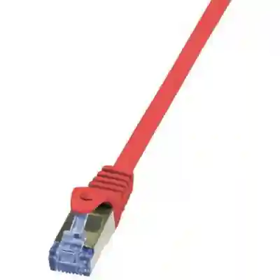 Patchcord Logilink, Cat6A, S/FTP, 1m, Red