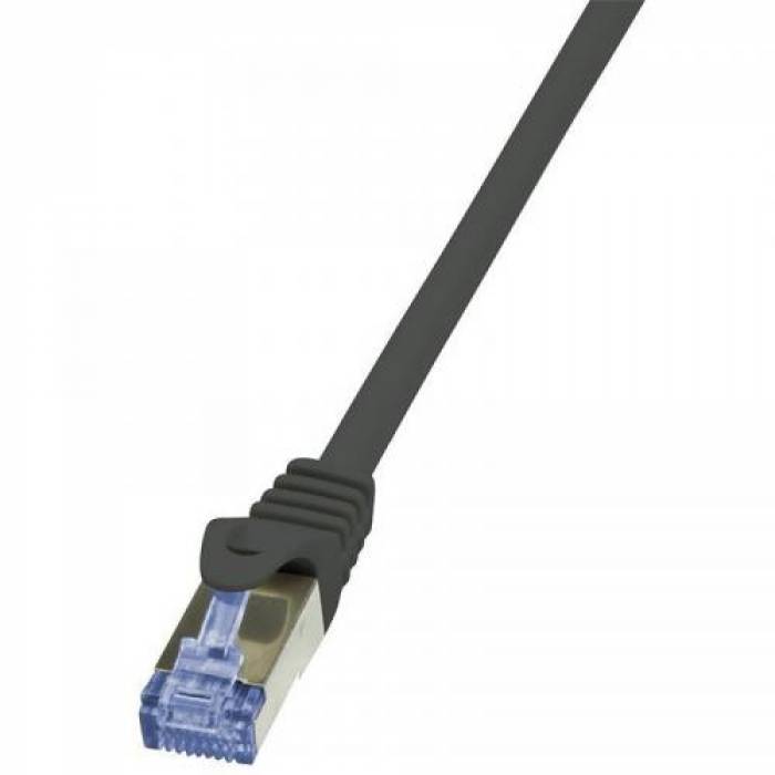 Patchcord Logilink, Cat6A, S/FTP, 3m, Negru