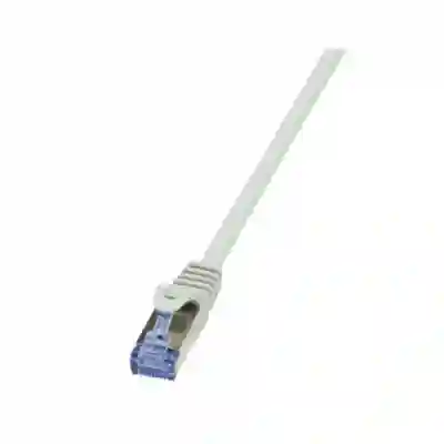 Patchcord Logilink CQ4012S, S/FTP, Cat6a, 0.25m, White