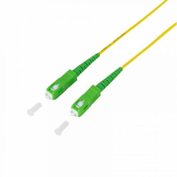 Patchcord Logilink FPSSC00, SC/APC-SC/APC, 0.5m, Yellow