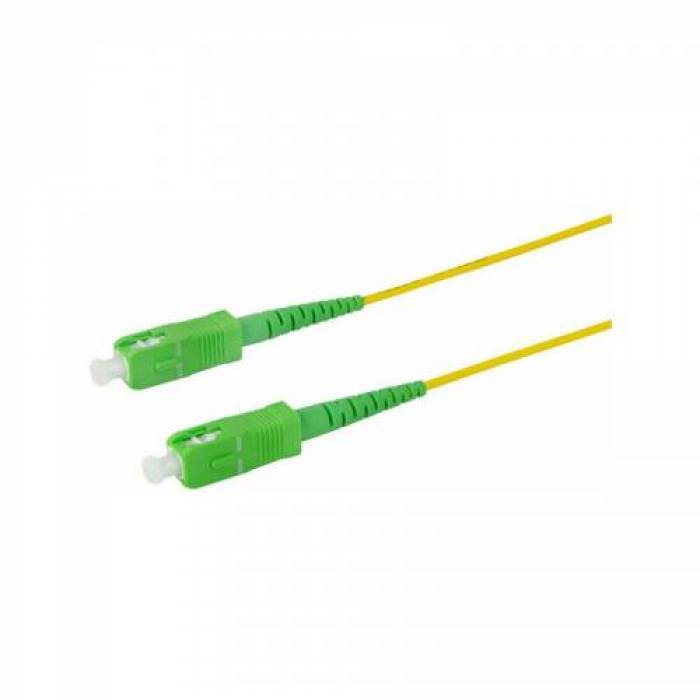 Patchcord Logilink FPSSC10, SC/APC - SC/APC, 10m, Yellow