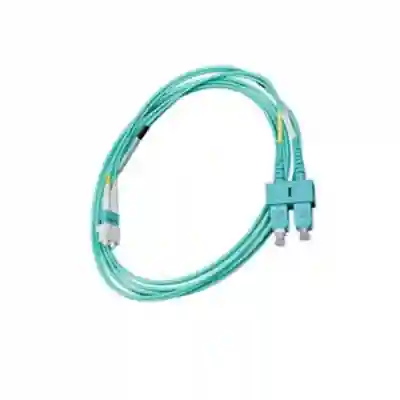 Patchcord Nexans LANmark LSZH , Duplex LC-SC, 2m, Aqua