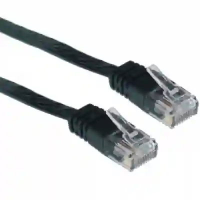 Patchcord Spacer cat.5e, UTP, 0.25m, Black