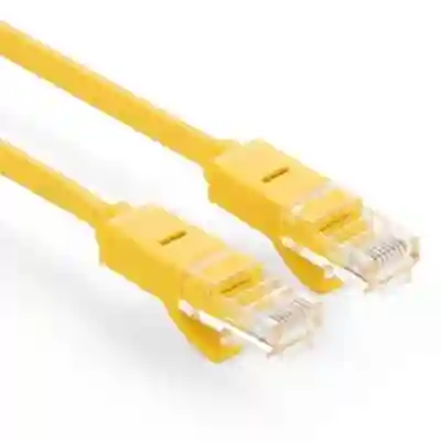 Patchcord Ugreen NW103, Cat5e, UTP, 10m, Yellow