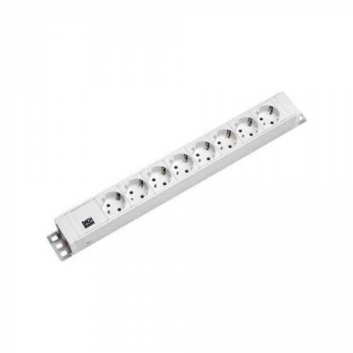 PDU Bachmann 333.001, 8x Schuko, White