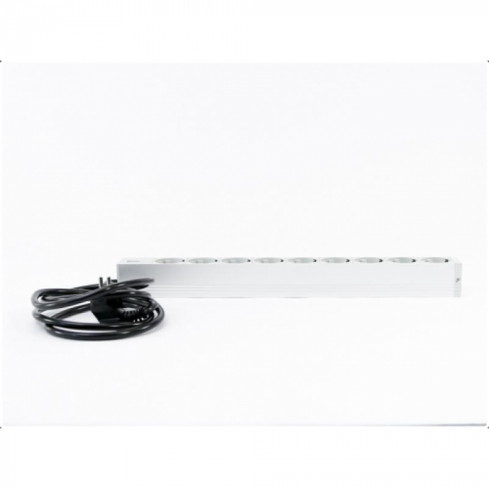 PDU Bachmann 333.401, 9x Schuko, White