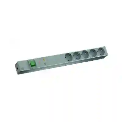 PDU Bachmann 333.403, 5x Schuko, 2m, Grey