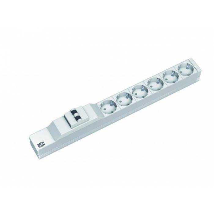 PDU Bachmann 333.412, 6x Schuko, 2m, Grey