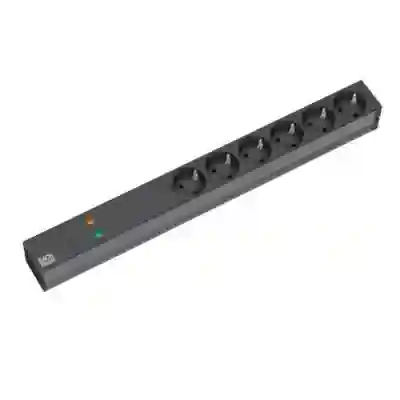 PDU Bachmann 333.536, 6x Schuko, 2m, Black