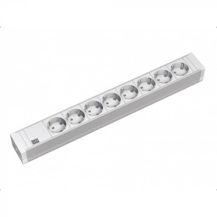 PDU Bachmann 333.601, 8x Schuko, White