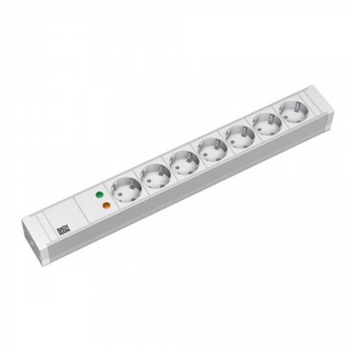 PDU Bachmann 333.604, 7x Schuko, 2m, Grey