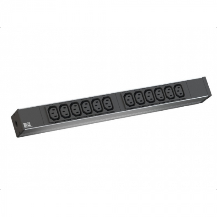 PDU Bachmann 333.616, 12x C13, Black-Silver