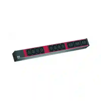 PDU Bachmann 800.2332, 8x C13, 3x 19, 2m, Grey-Black