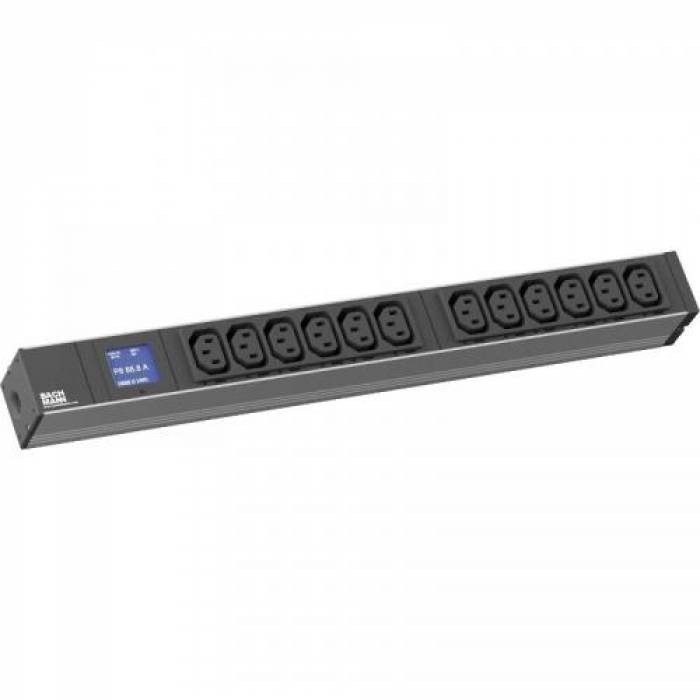 PDU Bachmann Metered Plus 800.2055, 12x C13, Black