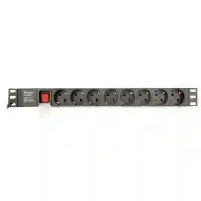 PDU Gembird EG-PDU-014, 8x Schuko, Black