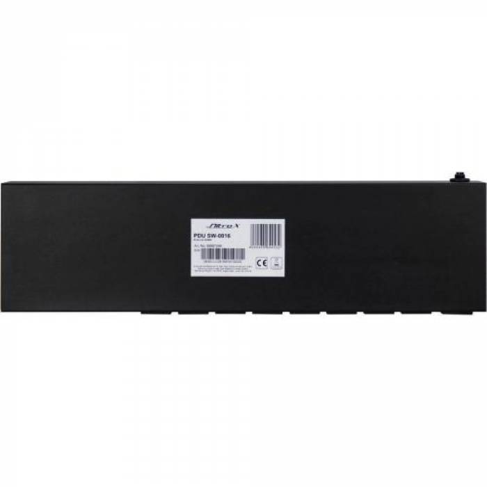 PDU Inter-Tech SW-0816, 8x C13, Black