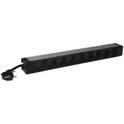 PDU Legrand LN646812, 9x Schuko, Black