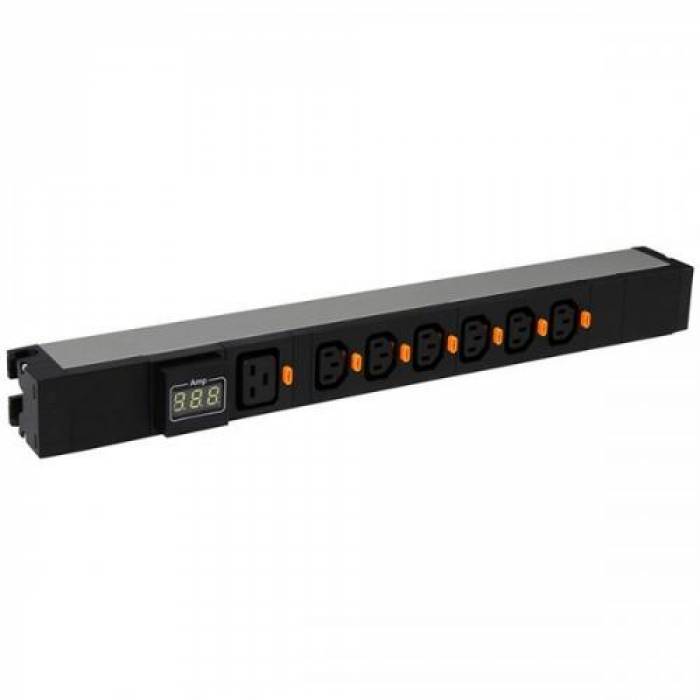 PDU Legrand LN646845, 6x C13, 1x C19, Black